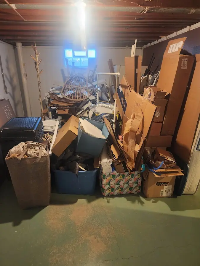 Roll-off dumpster container at job site for Construction Dumpster Rental in Arthurtown